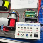 01.Nastro trasportatore prototipo didattico con PLC S7-1200 avvio, arresto e inversione