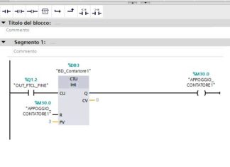 02.Nastro trasportatore prototipo didattico con PLC S7 1200 più contatore V1