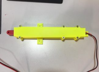 Attuatore lineare 110 mm con motore dc da 16mm in stampa3D Attuatore lineare 110 mm con motore dc da 16mm stampa3d