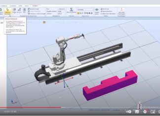 ESE10 – IRB2600 – RobotStudio Robot lavorazione in movimento su binario slitta