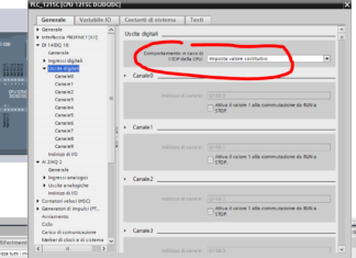 F.A.Q. – Come Configurare lo stato delle uscite in caso di commutazione da RUN a STOP su S7-1200 in STEP 7 (TIA Portal)?