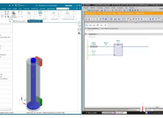 VIDEO Dimostrazione Virtual commissioning Valvola monostabile con Siemens NX MCD e TiaPortal PLCSim Advanced S7-1500