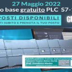 27/05/2022 Workshop Corso base LIVE DEMO GRATUITO introduttivo a PLC SIMATIC S7-1200 – SOLO 10 posti disponivili, Iscriviti subito!!