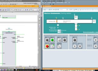 Esempio applicativo: Virtual Commissioning – Impianto di smistamento Metallo Plastica con Tia Portal, SIMIT e PLCSIM adv