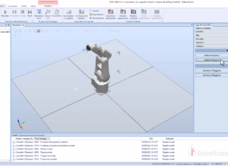 ESE02 – RobotStudio IRB120 in 3 posizioni con segnali digitali di input e output esterni da operatore