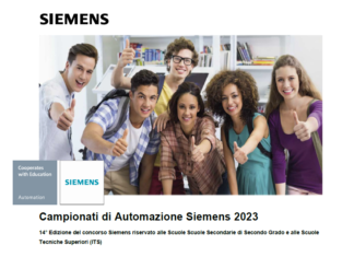Siemens – Campionati Automazione Siemens (ex OlimpiadiAutomazione Siemens) – Al via ISCRIZIONI per ITIS, IPSIA, Licei, CFP e ITS