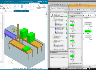 DEMO – Virtual commissioning pick and place Siemens NX MCD TiaPortal S7-1500 PLCSIM ADvanced