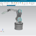 DEMO – Primo approccio al concetto di DigitalTwin con Siemens NX MCD di un Robot reale Zortax Robot Arm digital twin siemens nx