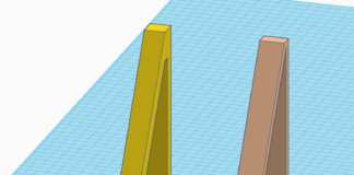 Download da stampare in 3D – Supporto portapannello V2 rinforzato per basi in legno