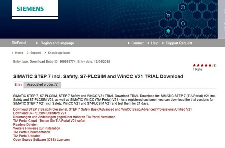 Download Siemens TIA Portal V21 ecco i link per scaricarlo link download tia portal v21