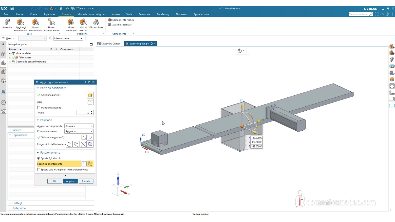 Realizzazione Modello 3D statico in Siemens NX