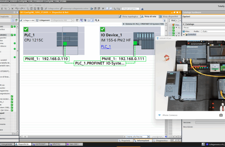 Configurazione hardware PLC Siemens S7-1200 e periferia decentrata ET 200SP in Profinet (TIA Portal) configurazione hardware plc 1200 con et200sp 01