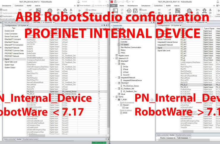 TUTORIAL – Come configurare l’interfaccia PROFINET in ABB RobotStudio per i RobotWare da 7.17 in poi