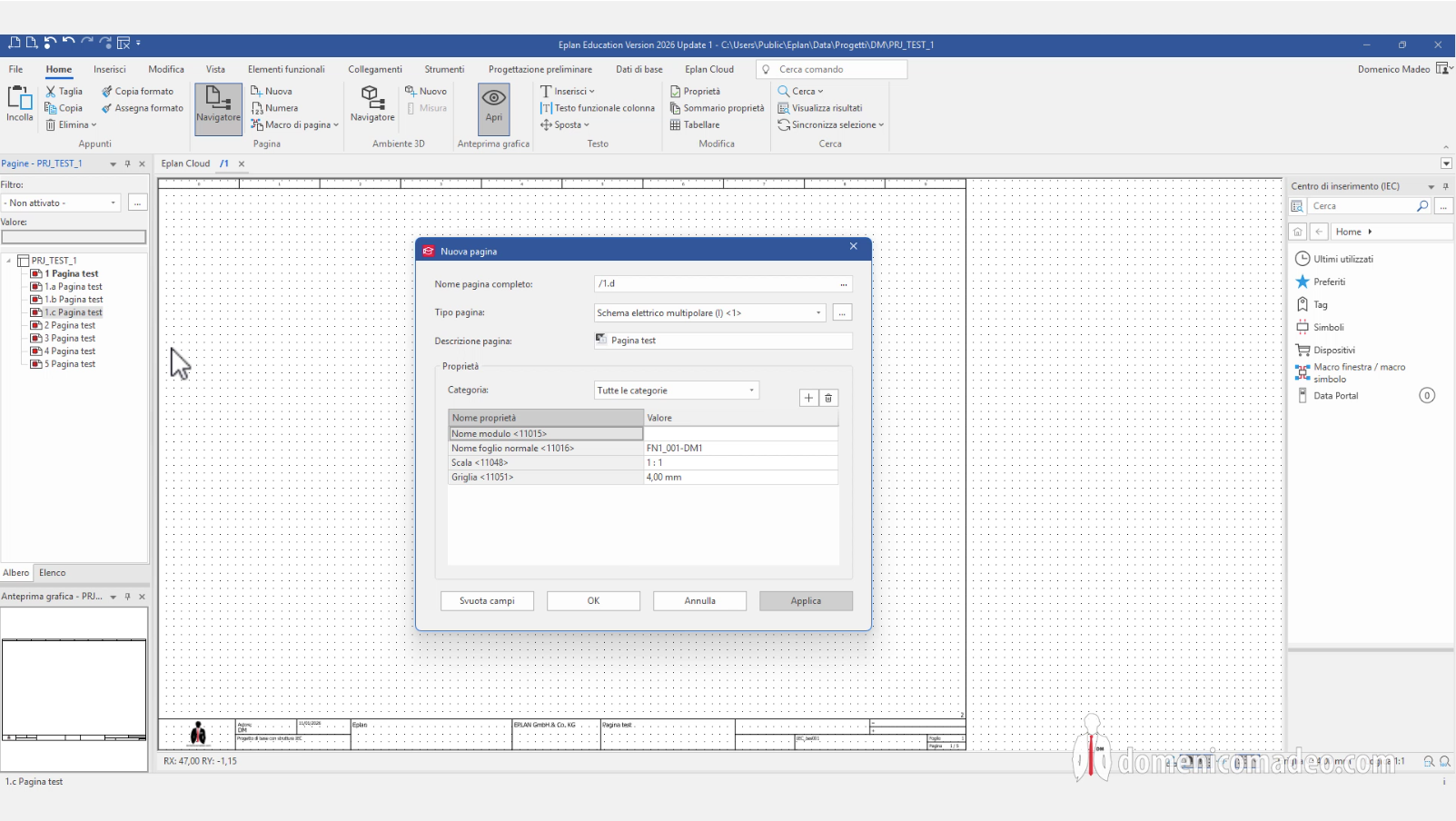 03 Corso ePLAN Education - Gestione e numerazione delle pagine
