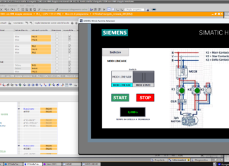 CORSO SCL12 Avviamento stella triangolo in programmazione lineare PLC Siemens in Tia Portal V21 con HMI p1