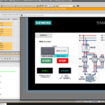 CORSO SCL13 Avviamento stella triangolo modalità macchina a stati PLC Siemens in Tia Portal V21 con HMI p2