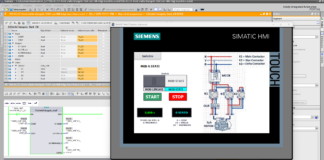 CORSO SCL13 Avviamento stella triangolo modalità macchina a stati PLC Siemens in Tia Portal V21 con HMI p2