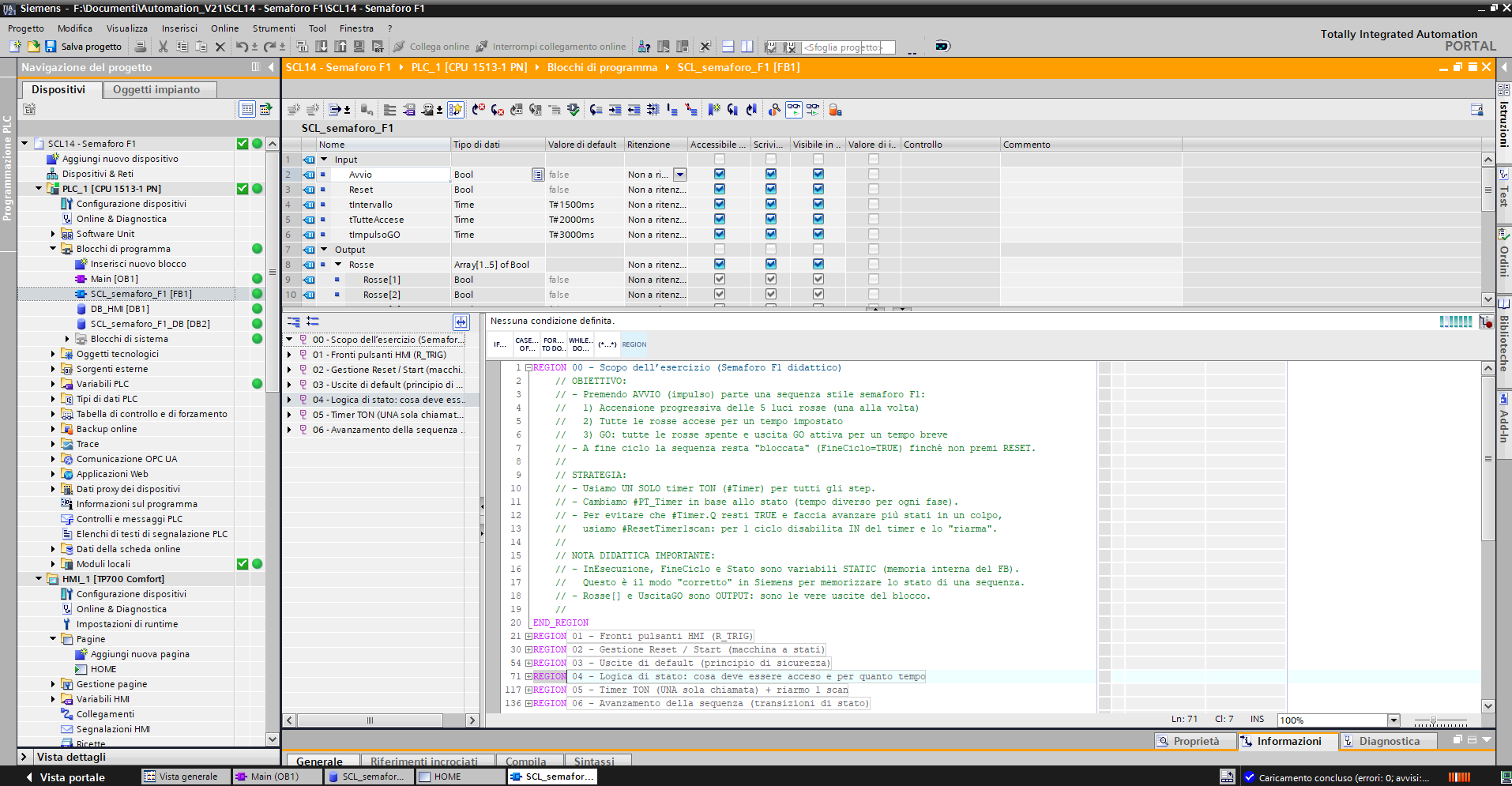 SEMAFORO F1 SCL PLC SIEMENS0