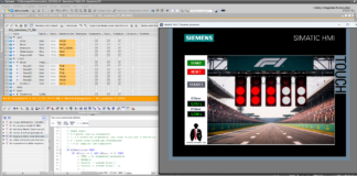 CORSO SCL14B programmazione HMI Siemens TP700 per Semaforo F1 con Elenchi testi, visibilità, conformazione SEMAFORO F1 SCL PLC SIEMENS1