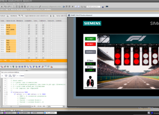 CORSO SCL14B programmazione HMI Siemens TP700 per Semaforo F1 con Elenchi testi, visibilità, conformazione SEMAFORO F1 SCL PLC SIEMENS1