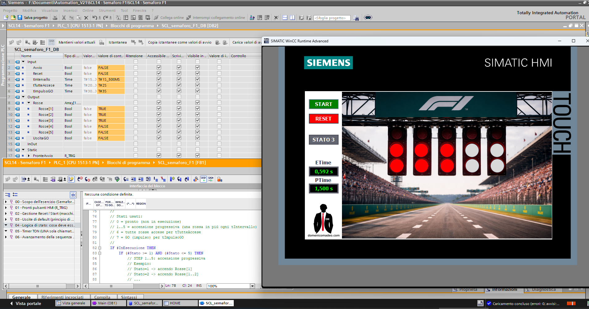 SEMAFORO F1 SCL PLC SIEMENS1