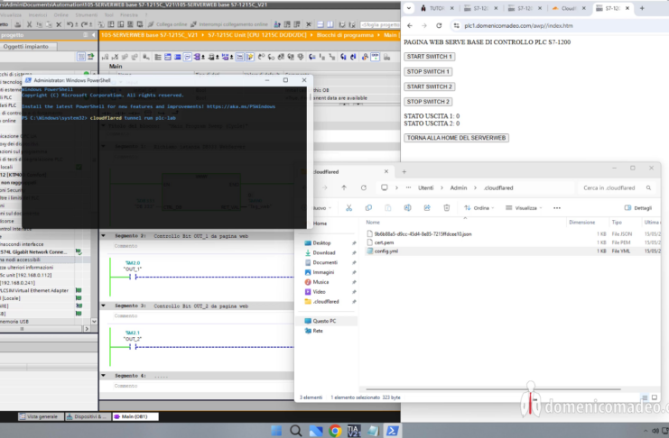 TUTORIAL – Accesso da internet sicuro al Web Server di un PLC Siemens S7-1200 con Cloudflare Tunnel in Tia Portal V21 TUTORIAL - Il WebServer di un PLC Siemens in Tia Portal V21 su Internet in Sicurezza con Cloudflare Tunnel