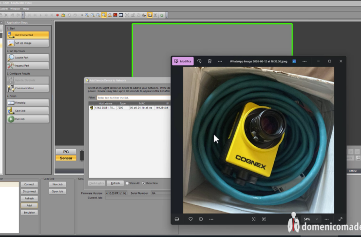 Tutorial: Prima configurazione e inizializzazione di un visore Cognex In-Sight 7200 con In-Sight Explorer Tutorial: Prima configurazione e inizializzazione di un visore Cognex In-Sight 7200 con In-Sight Explorer