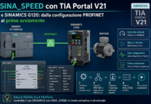 SINA_SPEED con TIA Portal V21 e SINAMICS G120: dalla configurazione PROFINET al primo avviamento