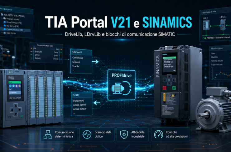 SIMATIC e SINAMICS in TIA Portal V21: DriveLib, LDrvLib e comunicazione PROFIdrive TIA Portal V21 e SINAMICS Automazione Connessa