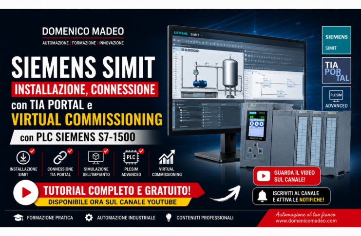 Siemens SIMIT: installazione, connessione con TIA Portal e Virtual Commissioning con PLC Siemens S7-1500