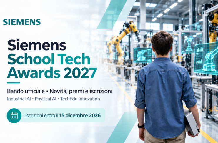 Siemens School Tech Awards 2027: novità, premi e iscrizioni Bando Siemens School Tech Awards 2027