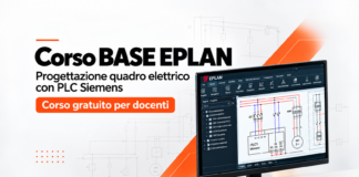 Corso base in presenza gratuito EPLAN per docenti tecnici: 16 ore di progettazione elettrica con PLC Siemens