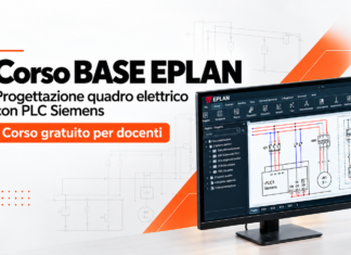 Corso base in presenza gratuito EPLAN per docenti tecnici: 16 ore di progettazione elettrica con PLC Siemens